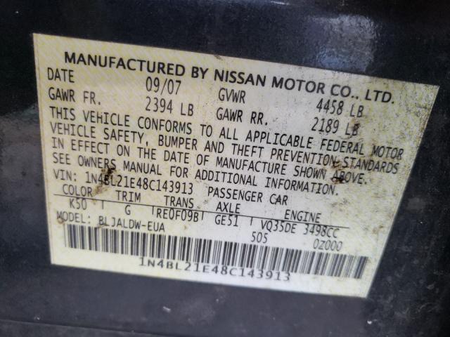 Photo 9 VIN: 1N4BL21E48C143913 - NISSAN ALTIMA 3.5 