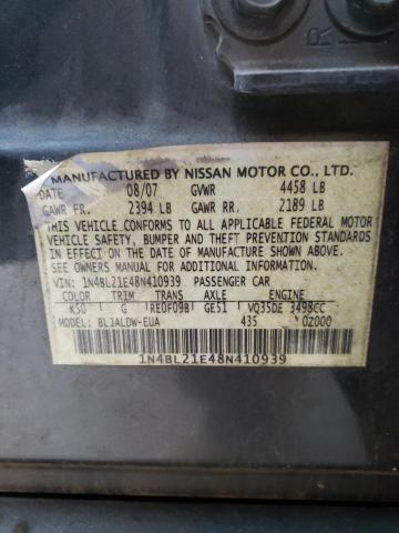 Photo 11 VIN: 1N4BL21E48N410939 - NISSAN ALTIMA 