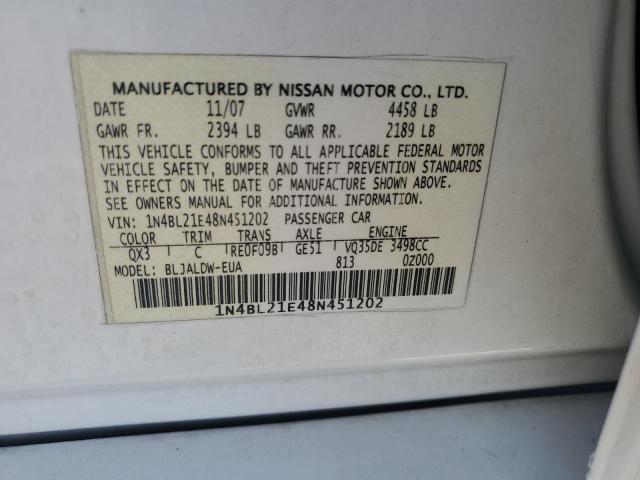 Photo 11 VIN: 1N4BL21E48N451202 - NISSAN ALTIMA 3.5 