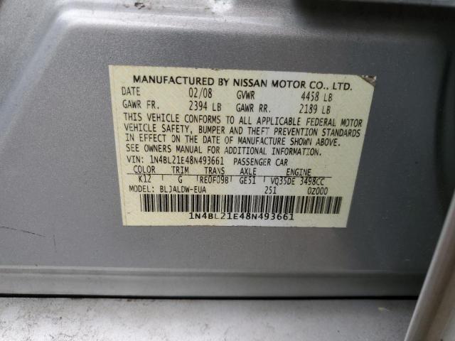 Photo 11 VIN: 1N4BL21E48N493661 - NISSAN ALTIMA 