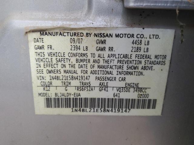 Photo 12 VIN: 1N4BL21E58N419147 - NISSAN ALTIMA 