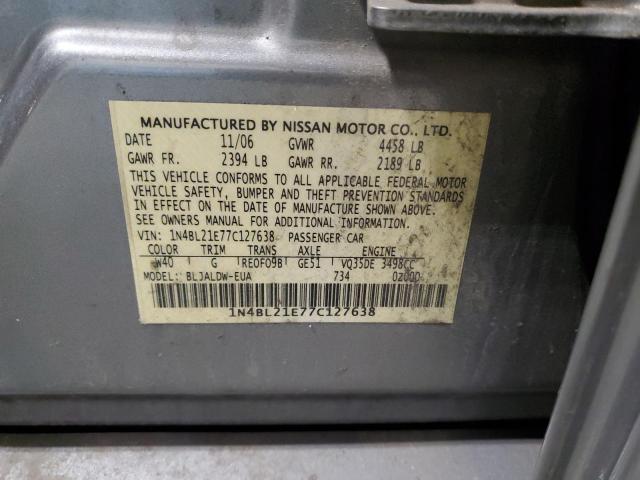 Photo 11 VIN: 1N4BL21E77C127638 - NISSAN ALTIMA 3-5 