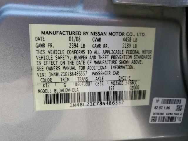 Photo 11 VIN: 1N4BL21E78N486557 - NISSAN ALTIMA 3.5 