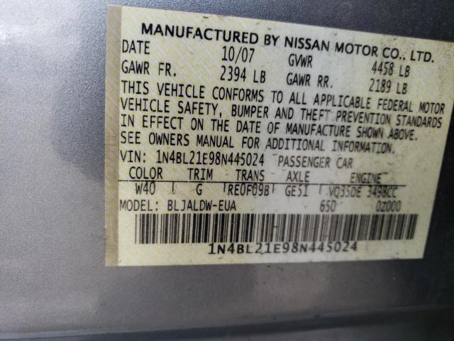 Photo 11 VIN: 1N4BL21E98N445024 - NISSAN ALTIMA 