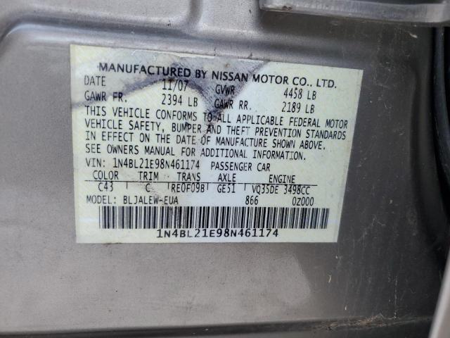 Photo 11 VIN: 1N4BL21E98N461174 - NISSAN ALTIMA 