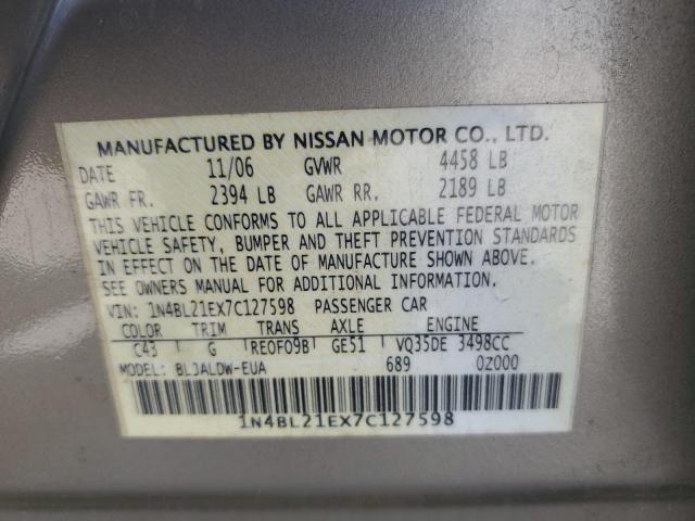 Photo 11 VIN: 1N4BL21EX7C127598 - NISSAN ALTIMA 