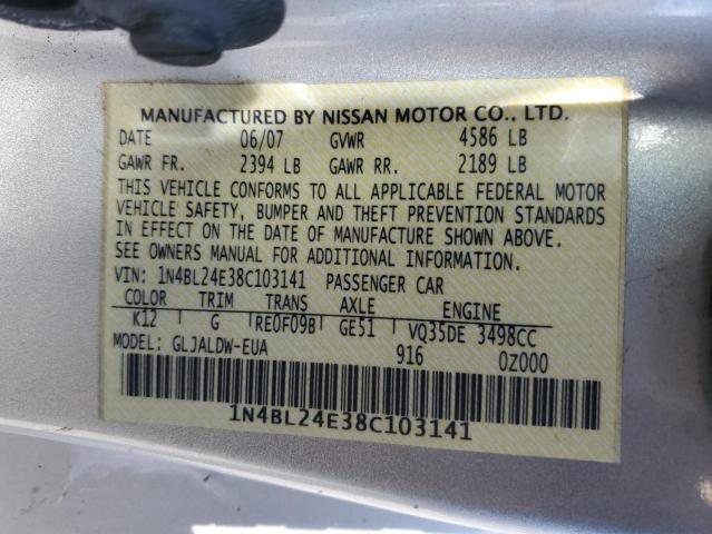 Photo 11 VIN: 1N4BL24E38C103141 - NISSAN ALTIMA 3.5 