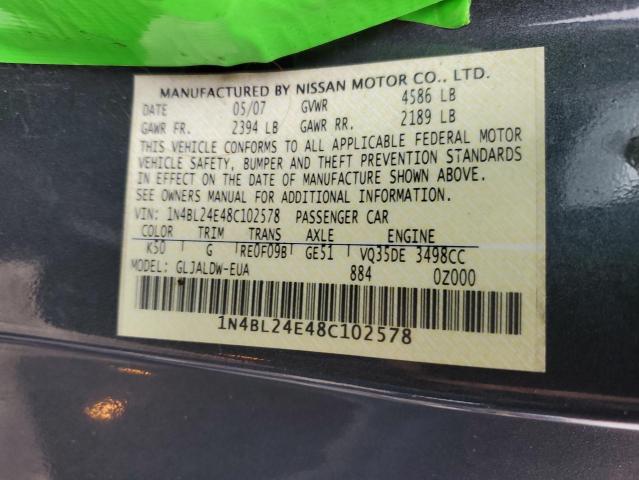 Photo 11 VIN: 1N4BL24E48C102578 - NISSAN ALTIMA 