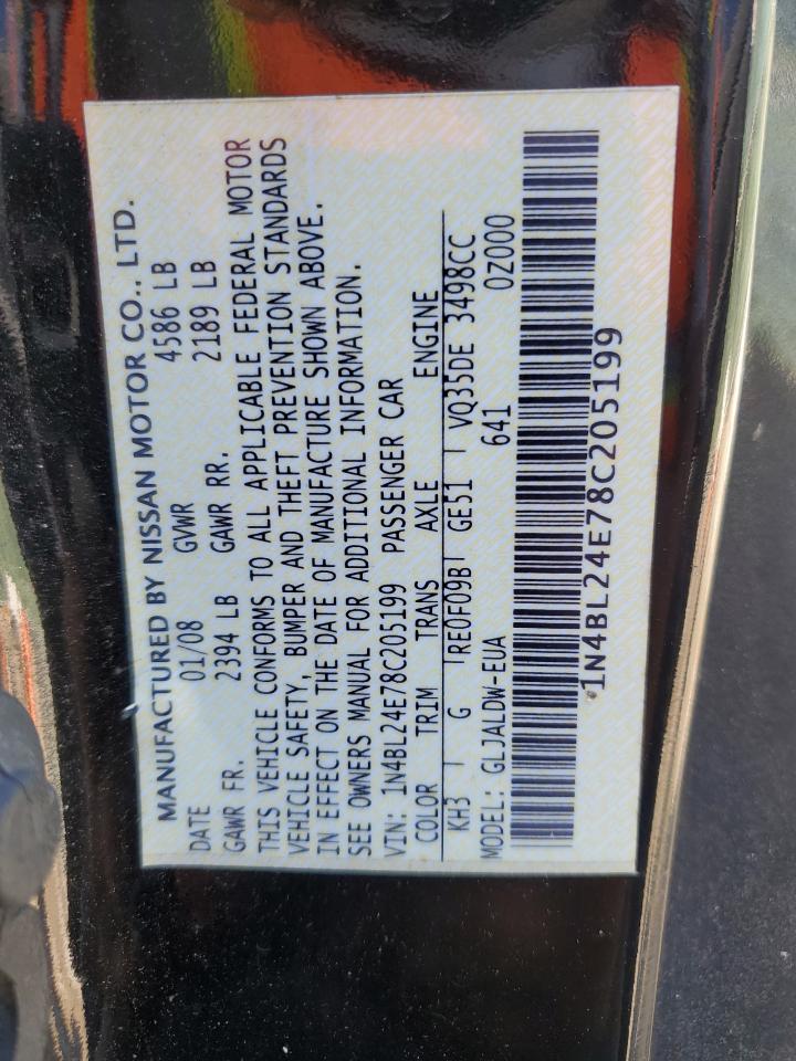 Photo 11 VIN: 1N4BL24E78C205199 - NISSAN ALTIMA 