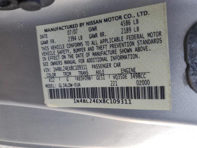 Photo 11 VIN: 1N4BL24EX8C109311 - NISSAN ALTIMA 