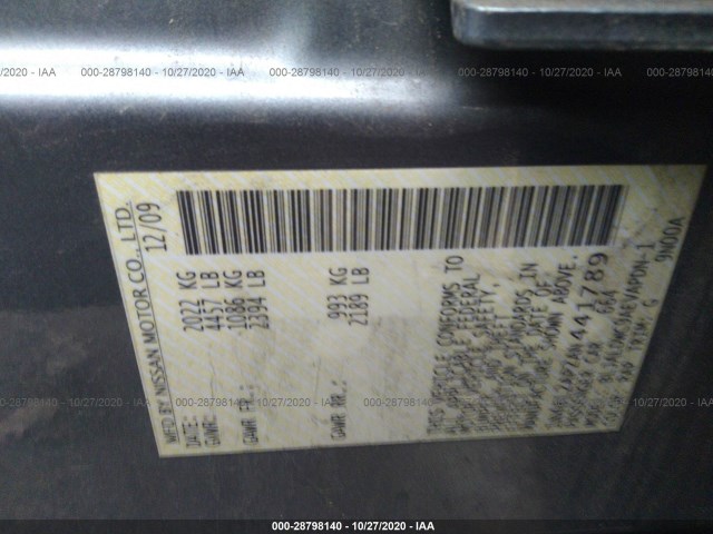 Photo 8 VIN: 1N4BL2AP2AN441789 - NISSAN ALTIMA 