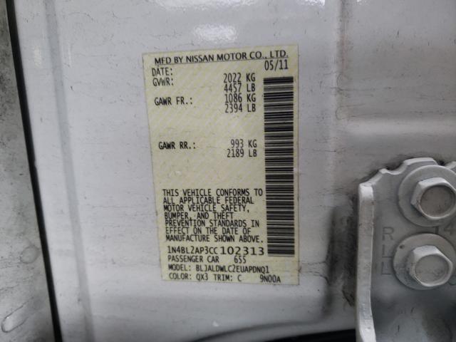 Photo 9 VIN: 1N4BL2AP3CC102313 - NISSAN ALTIMA SR 