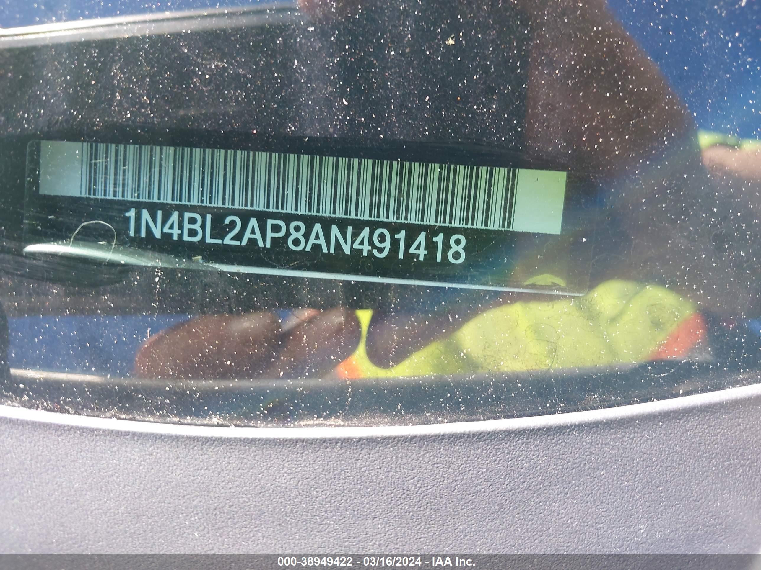 Photo 8 VIN: 1N4BL2AP8AN491418 - NISSAN ALTIMA 