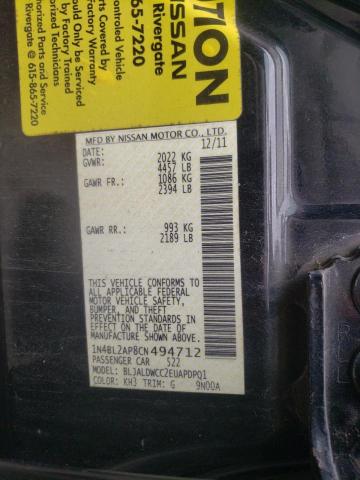 Photo 9 VIN: 1N4BL2AP8CN494712 - NISSAN ALTIMA SR 