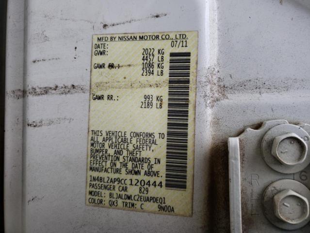 Photo 9 VIN: 1N4BL2AP9CC120444 - NISSAN ALTIMA SR 