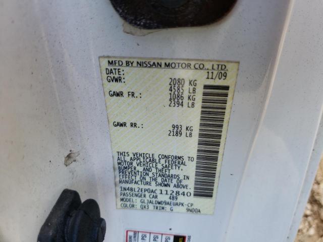 Photo 9 VIN: 1N4BL2EP0AC112840 - NISSAN ALTIMA SR 