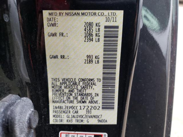 Photo 9 VIN: 1N4BL2EP0CC172202 - NISSAN ALTIMA SR 