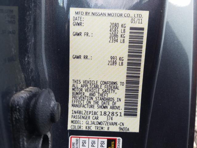 Photo 9 VIN: 1N4BL2EP1BC182851 - NISSAN ALTIMA SR 