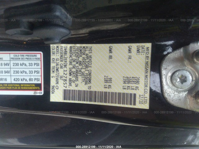 Photo 8 VIN: 1N4BL2EP2BC127857 - NISSAN ALTIMA 