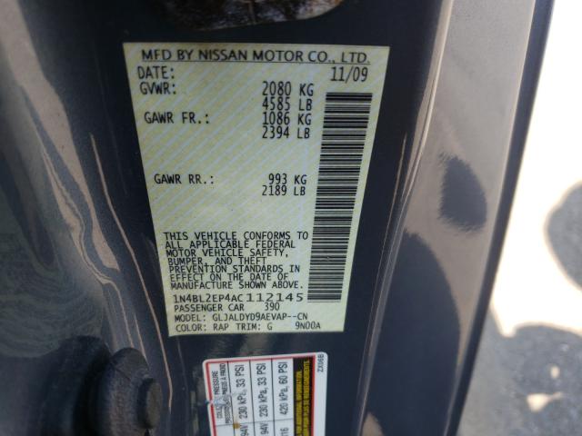 Photo 9 VIN: 1N4BL2EP4AC112145 - NISSAN ALTIMA SR 