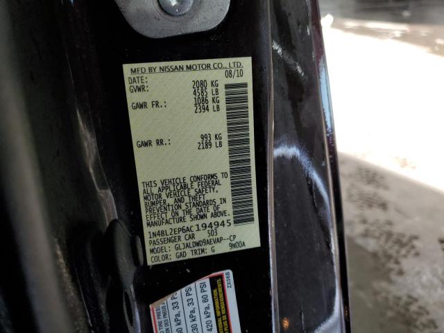 Photo 12 VIN: 1N4BL2EP6AC194945 - NISSAN ALTIMA SR 