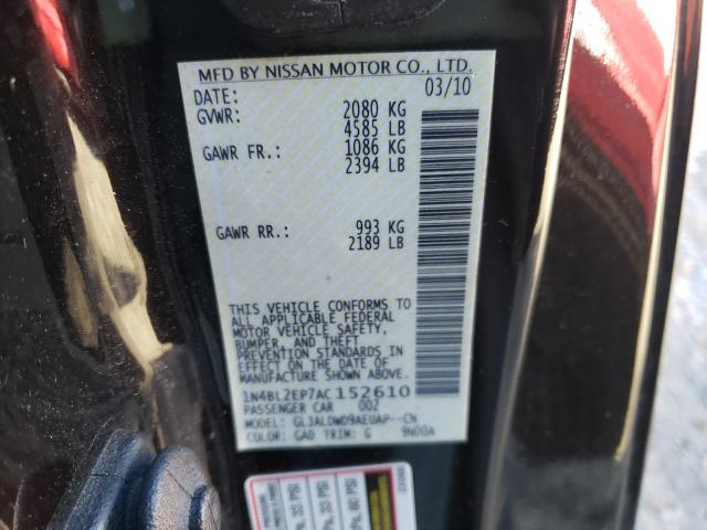 Photo 9 VIN: 1N4BL2EP7AC152610 - NISSAN ALTIMA SR 