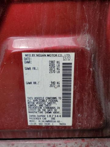 Photo 12 VIN: 1N4BL3AP0DC187344 - NISSAN ALTIMA 