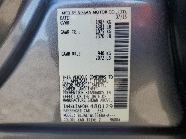 Photo 11 VIN: 1N4BL3AP0FC480129 - NISSAN ALTIMA 