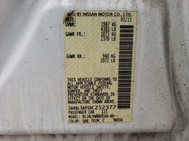 Photo 9 VIN: 1N4BL3AP1DC252377 - NISSAN ALTIMA 3.5 