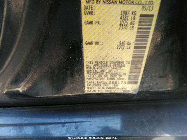 Photo 8 VIN: 1N4BL3AP1DC286173 - NISSAN ALTIMA 