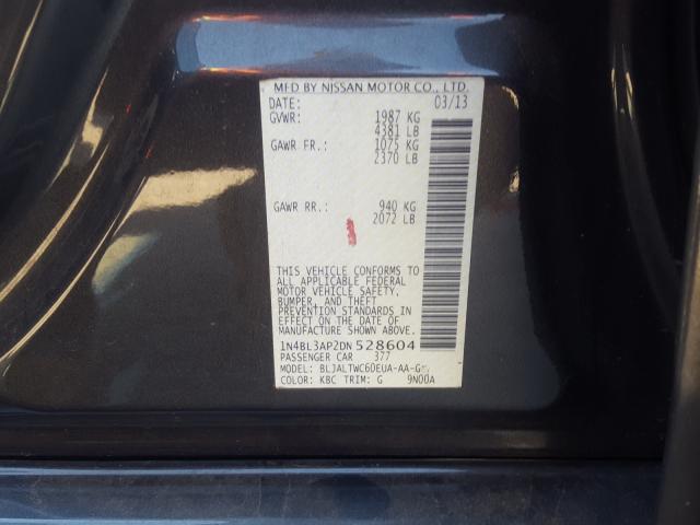 Photo 9 VIN: 1N4BL3AP2DN528604 - NISSAN ALTIMA 3.5 