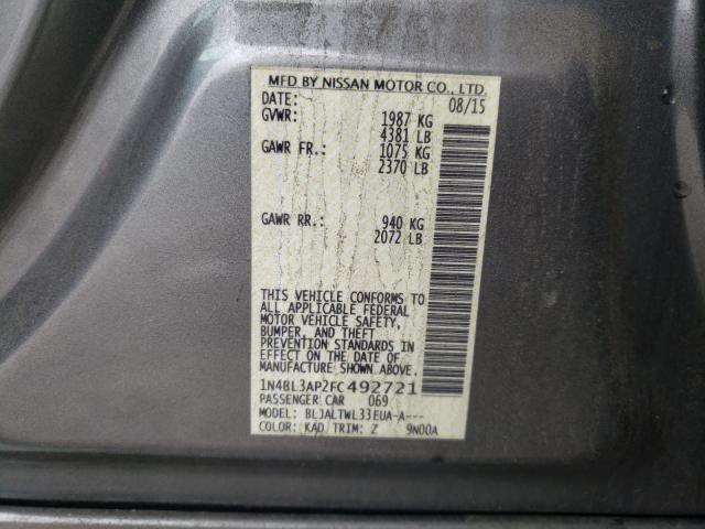 Photo 9 VIN: 1N4BL3AP2FC492721 - NISSAN ALTIMA 3.5 