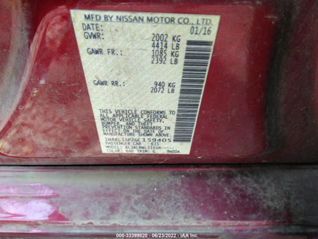 Photo 8 VIN: 1N4BL3AP2GC159405 - NISSAN ALTIMA 