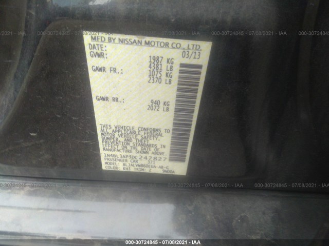 Photo 8 VIN: 1N4BL3AP3DC247827 - NISSAN ALTIMA 