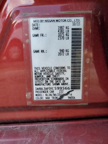 Photo 11 VIN: 1N4BL3AP3FC599566 - NISSAN ALTIMA 3.5 