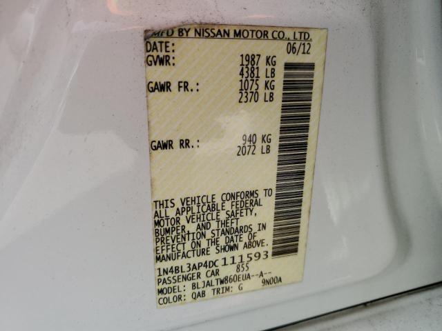 Photo 11 VIN: 1N4BL3AP4DC111593 - NISSAN ALTIMA 3.5 