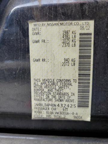 Photo 11 VIN: 1N4BL3AP4DN432425 - NISSAN ALTIMA 