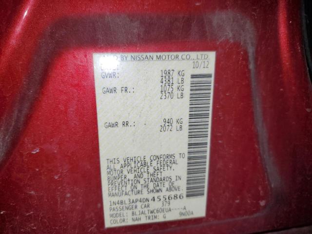 Photo 12 VIN: 1N4BL3AP4DN455686 - NISSAN ALTIMA 3.5 