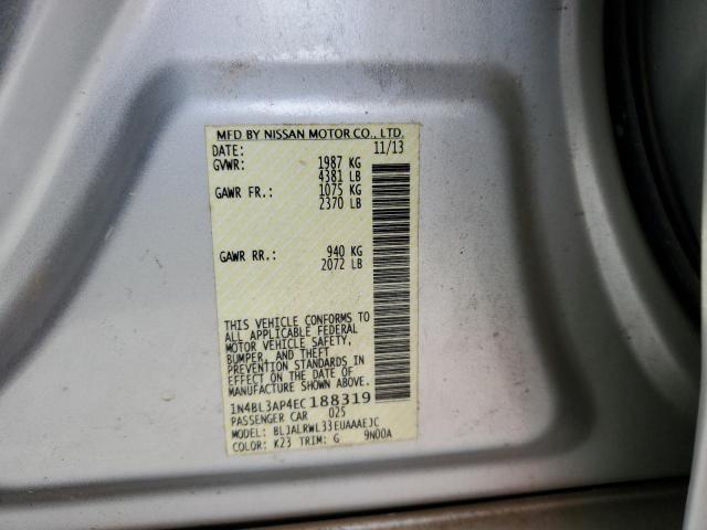 Photo 11 VIN: 1N4BL3AP4EC188319 - NISSAN ALTIMA 