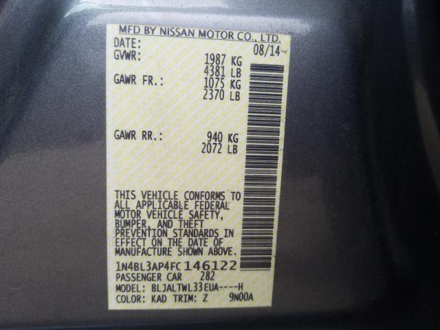 Photo 9 VIN: 1N4BL3AP4FC146122 - NISSAN ALTIMA 