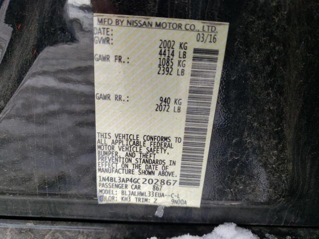 Photo 11 VIN: 1N4BL3AP4GC202867 - NISSAN ALTIMA 3.5 