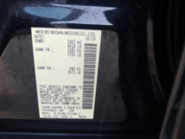 Photo 9 VIN: 1N4BL3AP4HC136631 - NISSAN ALTIMA 3.5 