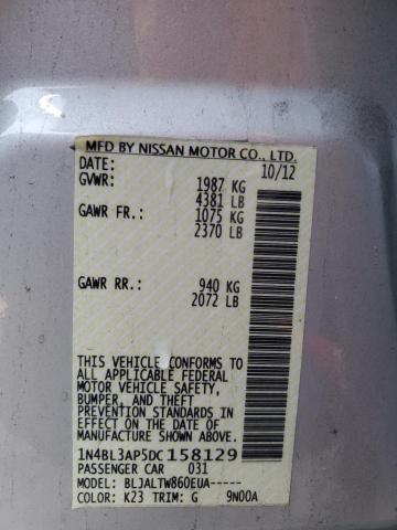 Photo 11 VIN: 1N4BL3AP5DC158129 - NISSAN ALTIMA 