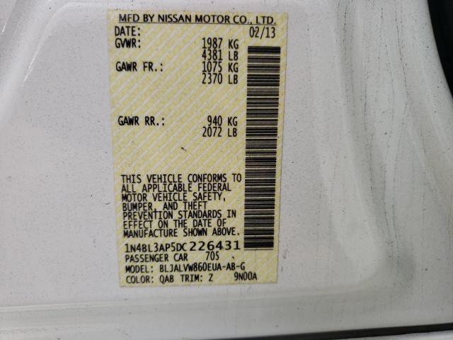 Photo 9 VIN: 1N4BL3AP5DC226431 - NISSAN ALTIMA 3.5 