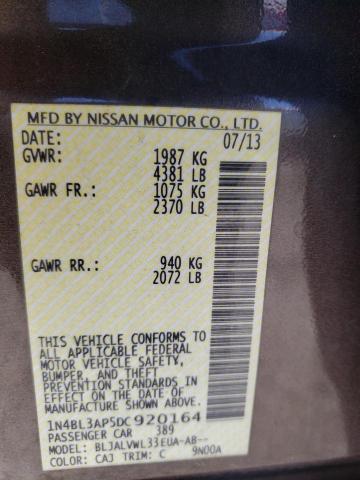 Photo 9 VIN: 1N4BL3AP5DC920164 - NISSAN ALTIMA 3.5 