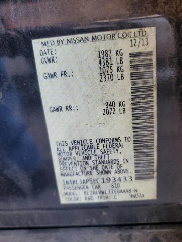 Photo 11 VIN: 1N4BL3AP5EC193433 - NISSAN ALTIMA 