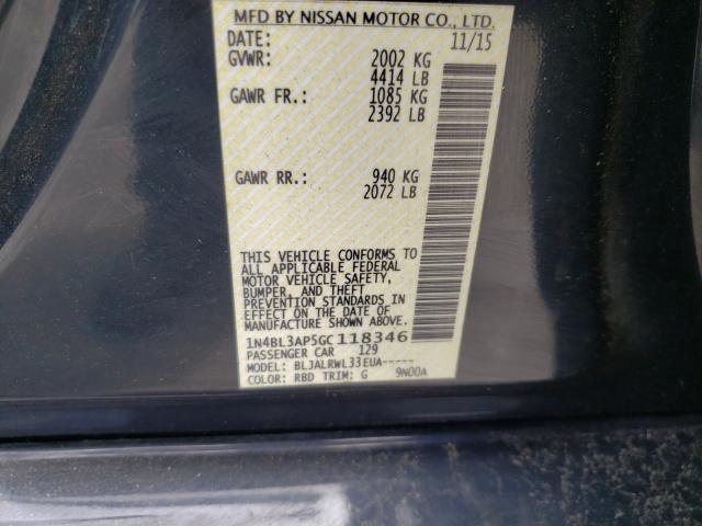 Photo 9 VIN: 1N4BL3AP5GC118346 - NISSAN ALTIMA 3.5 