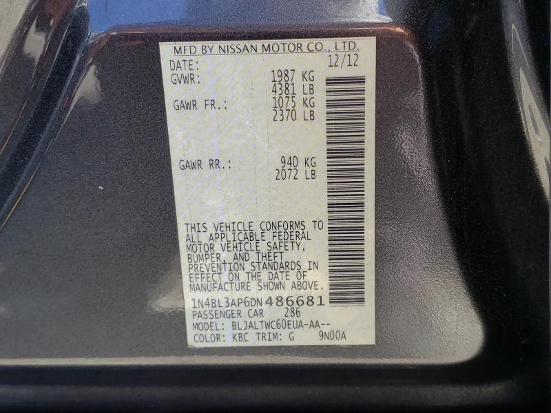 Photo 9 VIN: 1N4BL3AP6DN486681 - NISSAN ALTIMA 3.5 