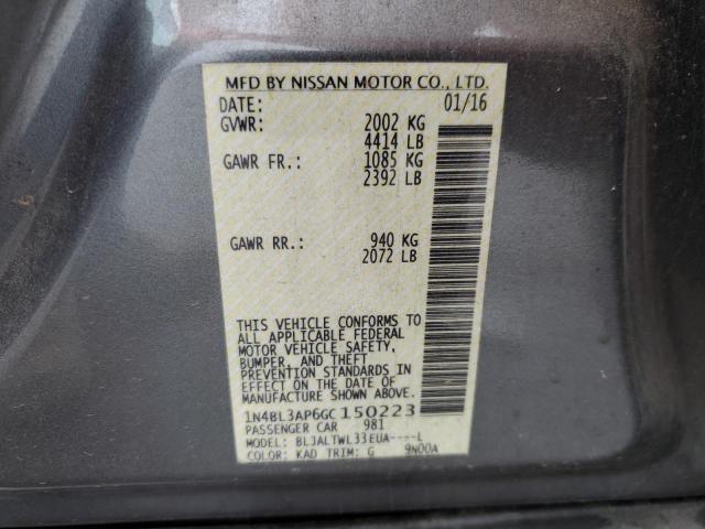 Photo 11 VIN: 1N4BL3AP6GC150223 - NISSAN ALTIMA 