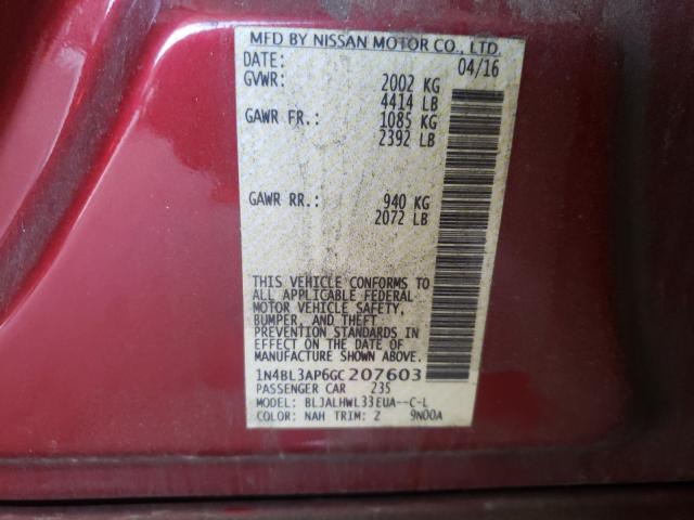 Photo 9 VIN: 1N4BL3AP6GC207603 - NISSAN ALTIMA 3.5 